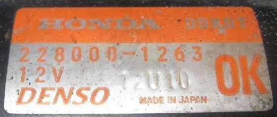  Honda L15A (228000-1263) :  1